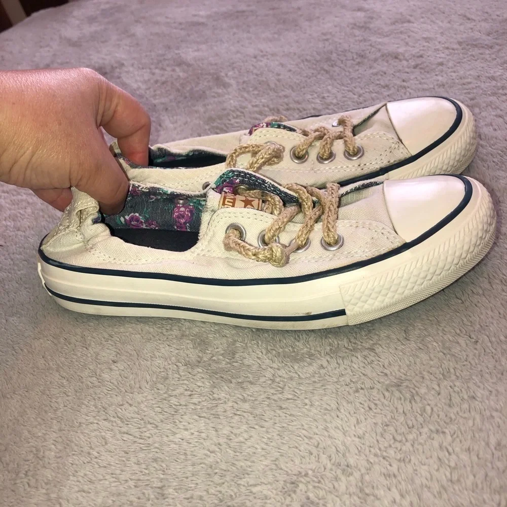 CONVERSE Shoreline Rope Lace Slip On Sneakers Sz 5.5 - Picture 5 of 11